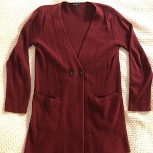 J Crew Button Cardigan - Crimson (S)